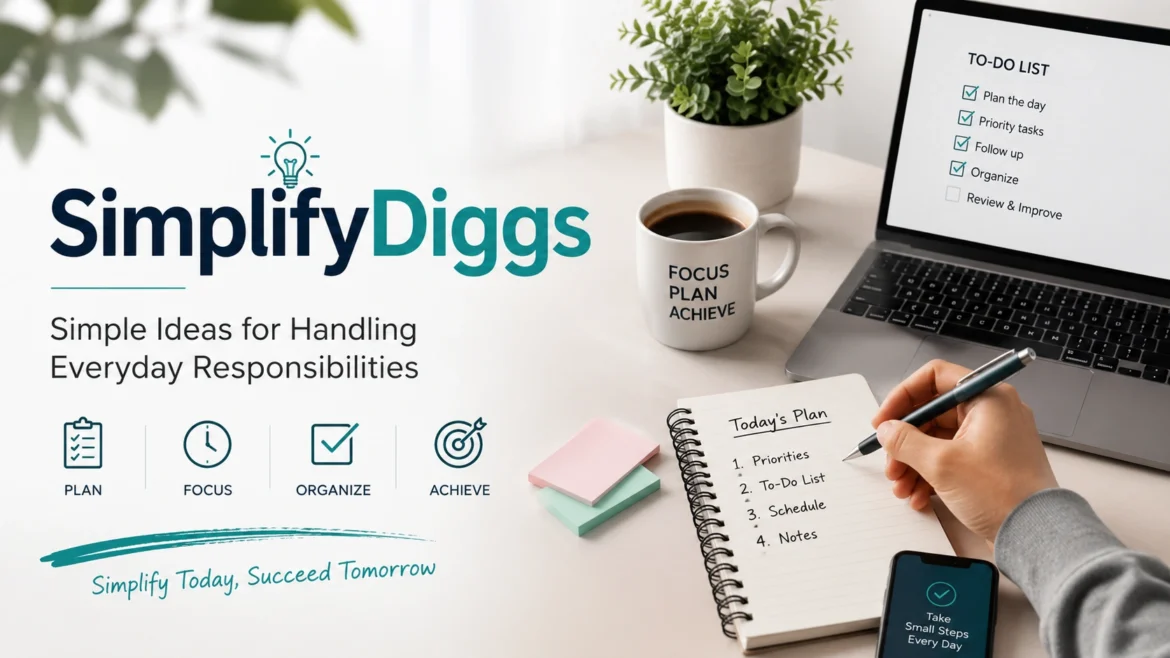 SimplifyDiggs Simple Ideas for Handling Everyday Responsibilities